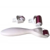 Özel Üretim Skin Roller Microneedling Cilt Yenileme Kolajen Derma Roller Titanyum İğneli 3 Başlıklı