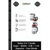 Özel Üretim Şık Mavi Led Işıklı Sinbo 2si 1 Arada Çaycı Kettle 20L + 12L Kapasite Cam Gövde