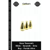 Özel Üretim Modern Dekoratif Gold Şık Lüks Vazo Tasarımlı Biblo Seramik Orta Boy Parlak Altın