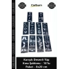 Özel Üretim Pratik Geçici Dövme Hint Kınası Karışık Desenli Tüp Kına Şablonu 10lu Paket 8x20 cm
