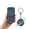 Özel Üretim Siyah Akıllı Anahtarlık Cüzdan Takibi iTag GPS Takip Cihazı Apple Bul Find My Uyumlu