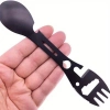 Özel Üretim Kamp Outdoor 2li Paket Taktiksel Spork Kaşık Çatal 5 Fonksiyonlu Paslanmaz Çelik