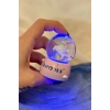 Özel Üretim Hediyelik Dekoratif Gece Lambası Masa Üstü Unicorn Starry Sky Işıklı Mini Kar Küresi