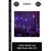 Özel Üretim Dekoratif Animasyonlu 25x1 Metre Eklenebilir 8 Modlu Yıldız Renkli Led RGB Perde MH215