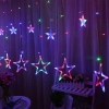 Özel Üretim Dekoratif Animasyonlu 25x1 Metre Eklenebilir 8 Modlu Yıldız Renkli Led RGB Perde MH215