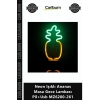 Özel Üretim Dekoratif Modern Şık Aydınlatma Neon Işıklı Ananas Masa Gece Lambası Pil+Usb MZ6200261
