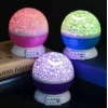 Özel Üretim RGB Projeksiyon Tavan Yıldız Işığı Bebek Odası Dekoratif Dönen Star Master Gece Lambası