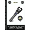 Özel Üretim PS1690 Xhp90 LED 10000 Lümen Zoomlu USB Şarj Edilebilir Profesyonel Avcı Bekçi Feneri
