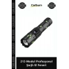 Özel Üretim 20W LED Telescopic Zoom TypeC Şarjlı Su Geçirmez 213 Model Profesyonel Şarjlı El Feneri
