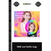 Özel Üretim Profesyonel Şarj Edilebilir 15 Farklı Modlu Silikon Klipsli Akıllı RGB Led Selfie Işığı