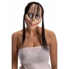 Özel Üretim Lateks Cadılar Bayramı Halloween Parti Kostüm Aksesuarı Korkunç Ürpertici Uzun Saçlı Mom