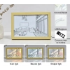 Özel Üretim Estetik Masa Üstü Dekoratif USB Nostaljik Kalem Çizim Aydınlatmalı Işıklı Retro Tablo