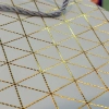 Özel Üretim Şık Kaliteli Lüks Takı Aksesuar Beyaz Geometrik Desenli Mini Boy Karton Hediye Çantası