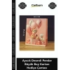 Özel Üretim Kaliteli Dayanıklı Bebek Sunum Ayıcık Desenli Pembe Büyük Boy Karton Hediye Çantası