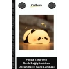 Özel Üretim Silikon Şarjlı USB LED RGB Panda Tasarımlı Renk ğiştirebilen Dokunmatik Gece Lambası