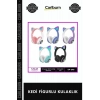 Özel Üretim RGB Işıklı Bluetooth Kablosuz Oyuncu Katlanabilir Çocuk Hediye KEDİ FİGURLU KULAKLIK