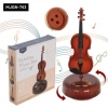 Özel Üretim Dekoratif Ahşap Tasarım Melodik Hediyelik Şık Estetik Nostaljik Klasik MUSİC BOX KEMAN
