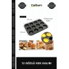 Özel Üretim Profesyonel Yanmaz Yapışmaz Granit Döküm Muffin Cupcake Tepsisi 12 GÖZLÜ KEK KALIBI