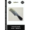 Özel Üretim Doğal Antistatik Sağlıklı Ergonomik Saç Bakım Profesyonel Tutmalı Kemik Tarak Model 3