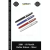 Özel Üretim Logo Baskılı Promosyon Ürünü Kurumsal Ofis Hediyesi Şık 2001 R Plastik Roller Kalem Mavi