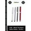 Özel Üretim Promosyon Logolu Kurumsal Lüks Şık Metal 1228 Metal Touchpen Roller Kalem Kırmızı
