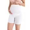 #HamileŞort Beyaz Esnek Konforlu Yumuşak Elastan Anne İç Giyim Hamile Boxer Şort Pamuklu Likralı