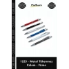 Özel Üretim Promosyon Logolu Kaliteli Şık Kurumsal Ofis Malzemesi 1225 Metal Tükenmez Kalem Füme