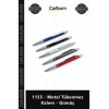 Özel Üretim Logo Baskılı Promosyon Kurumsal Hediye Lüks Kaliteli 1155 Metal Tükenmez Kalem Gümüş