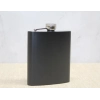 #Matara Paslanmaz Çelik Lüks Hediyelik Tasarım Metal Cep Matarası Tekli Siyah 7 Oz Matara