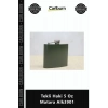 #Matara Paslanmaz Çelik Outdoor Kamp Hediyelik Cep Matarası Şık Tekli Haki 5 Oz Matara