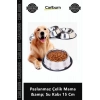 Özel Üretim Kedi Köpek Pratik Taşınabilir Kaliteli Hijyenik Paslanmaz Çelik Mama Su Kabı 15 Cm