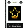 Özel Üretim Dekoratif LED Tasarım Estetik Modern 21x24 Neon Işıklı Yıldız Masa Gece Lambası Pil+Usb