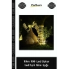Özel Üretim Şeffaf Silikon Kablolu Su Geçirmez Güneş Enerjili 10m 100 Led Solar Led Işık Gün Işığı