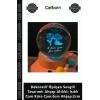 Özel Üretim Şık Dekoratif Öpüşen Sevgili Tasarımlı Ahşap Altlıklı Işıklı Cam Küre Cam6cm Ahşap2cm