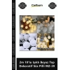 Özel Üretim Cotton Ball Led Işık Gece Lambası 2m 10lu Işıklı Beyaz Top Dekoratif Süs Pilli MZ39