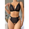 Özel Üretim Deluxe Seri Fantezi Erotik Siyah Seksi Özel Bölgesi Açık Transparan Rahat Tül Kadın Süty
