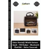 Özel Üretim Solar Nostalji Müzik Kutusu Şarjlı FM Radyo Bluetooth Özellikli Retro Tasarımlı