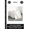 Özel Üretim 3D Panel Yapışkanlı VİNİL BEYAZ MERMER DESENLİ ALÜMİNYUM PLASTİK DUVAR STİCKER 30X30