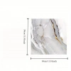 Özel Üretim 3D Panel Yapışkanlı VİNİL BEYAZ MERMER DESENLİ ALÜMİNYUM PLASTİK DUVAR STİCKER 30X30