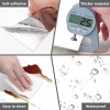 Özel Üretim 3D Panel Yapışkanlı VİNİL BEYAZ MERMER DESENLİ ALÜMİNYUM PLASTİK DUVAR STİCKER 30X30