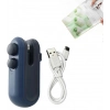 Özel Üretim Şarj Edilebilir USB 2si 1 Arada Isıl Isıtmalı Pratik Mutfak Kesme Vakum Mini Poşet Kapa