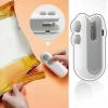 Özel Üretim Şarj Edilebilir USB 2si 1 Arada Isıl Isıtmalı Pratik Mutfak Kesme Vakum Mini Poşet Kapa