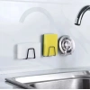 Özel Üretim 304 Paslanmaz Lavabo Düzenleyici Şık Organizer Kendinden Yapışkanlı Çelik Drenaj Rafı As
