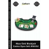 Özel Üretim Profesyonel Kart Oyunu Keçe Zemin Portatif Masa Üstü Blackjack Casino Oyun Seti Alk5352