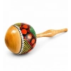 Özel Üretim El Yapımı Doğal Ritim Perküsyon Müzik Aleti Otantik Şık Batikli Coconat Marakas No1013