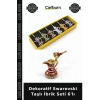 Dekoratif Swarovski Taşlı İbrik Seti 6lı