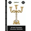 Özel Üretim Dekoratif Şık Salon Aksesuar Hediye Modern Ev Işıltılı Kristal Şamdan Mumluk Alk6394