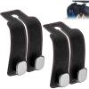 #KoltukAskısı Suni Deri Metal Mıknatıslı Kancalı 360 Derece Dönebilen Organizer Şık Araç Koltuk Askısı