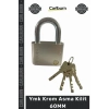 #AsmaKilit Sertleştirilmiş Çelik Halka Disk Silindir Mekanizmalı Güvenlik Ymk Krom Asma Kilit 60MM
