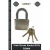#AsmaKilit Sertleştirilmiş Çelik Kanca Disk Mekanizma Katı Metal Silindir Ymk Krom Asma Kilit 70MM